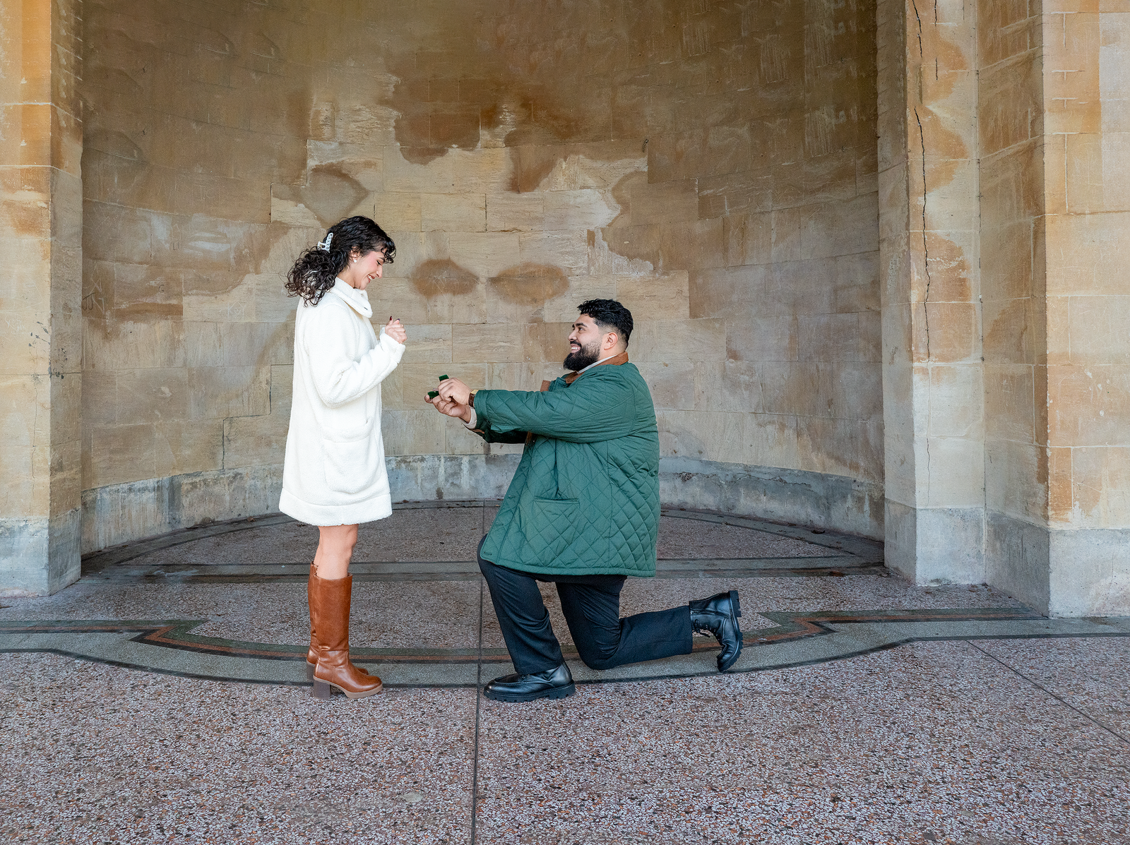 Proposal at Parade Gardens Bath